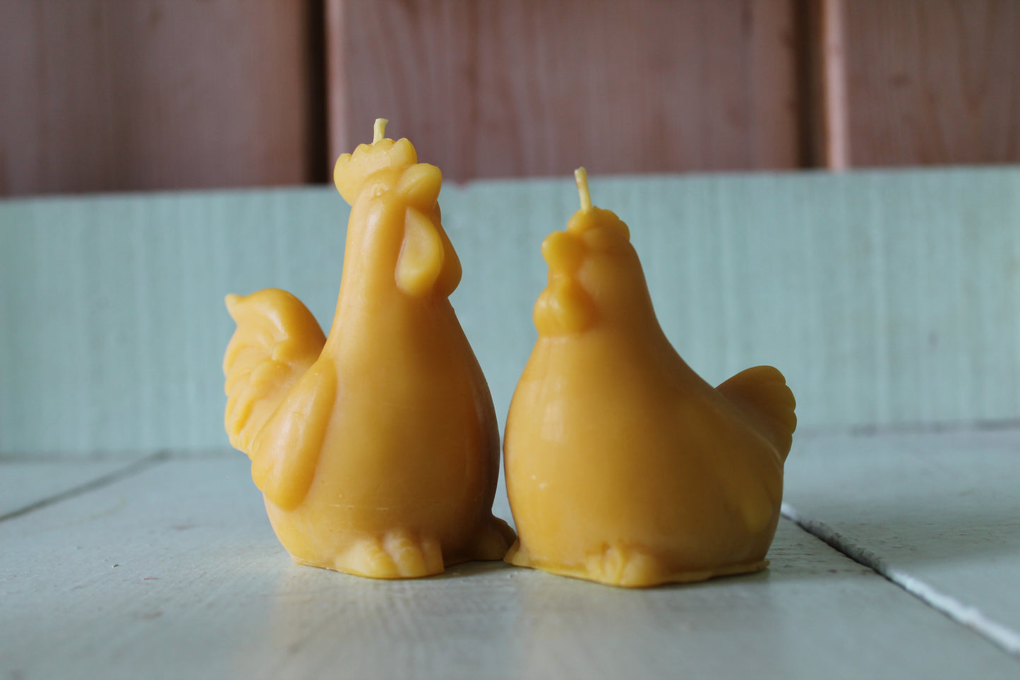 Rooster & Chicken Candle