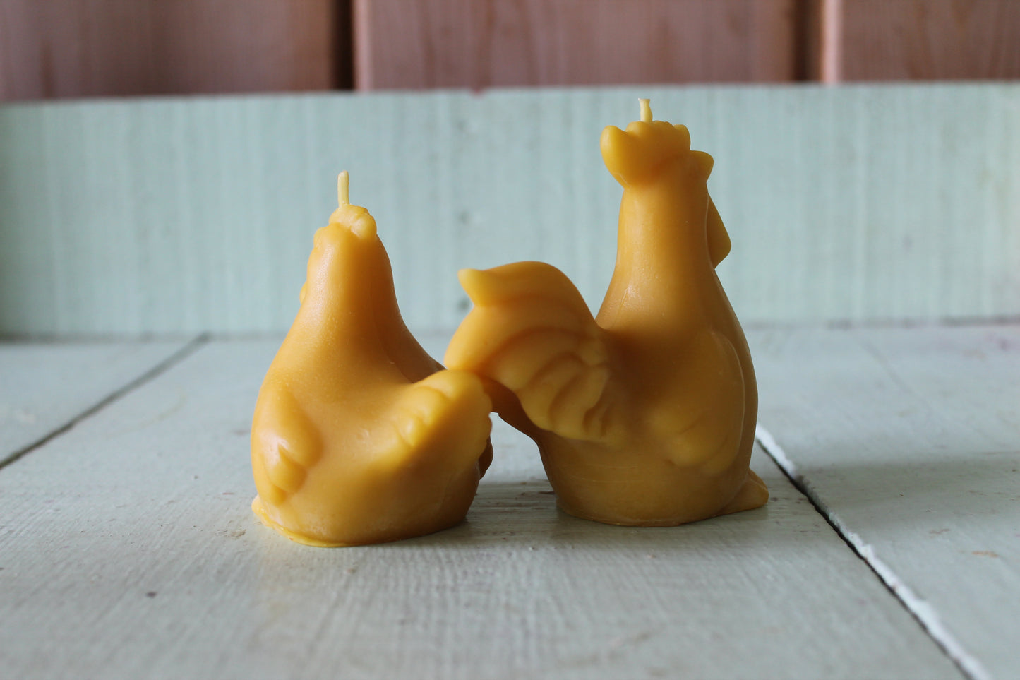 Rooster & Chicken Candle